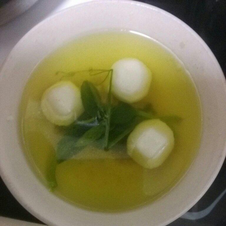 家常豌豆尖汤（勾氏私房菜）