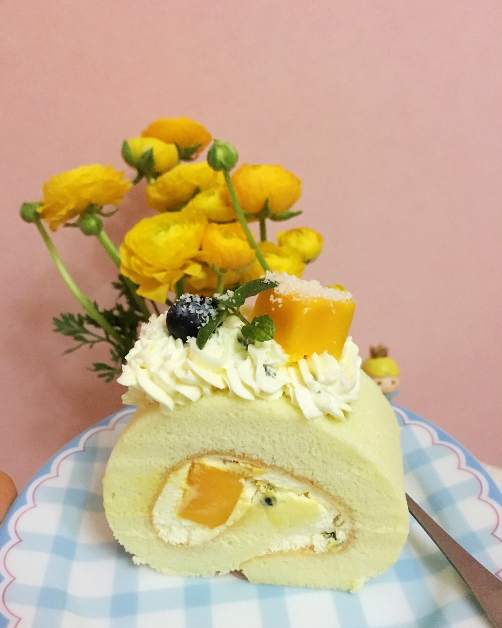 “夏威夷”蛋糕卷（百香果椰芒蛋糕卷）