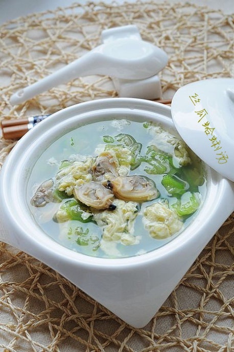 丝瓜蛤蜊汤的做法