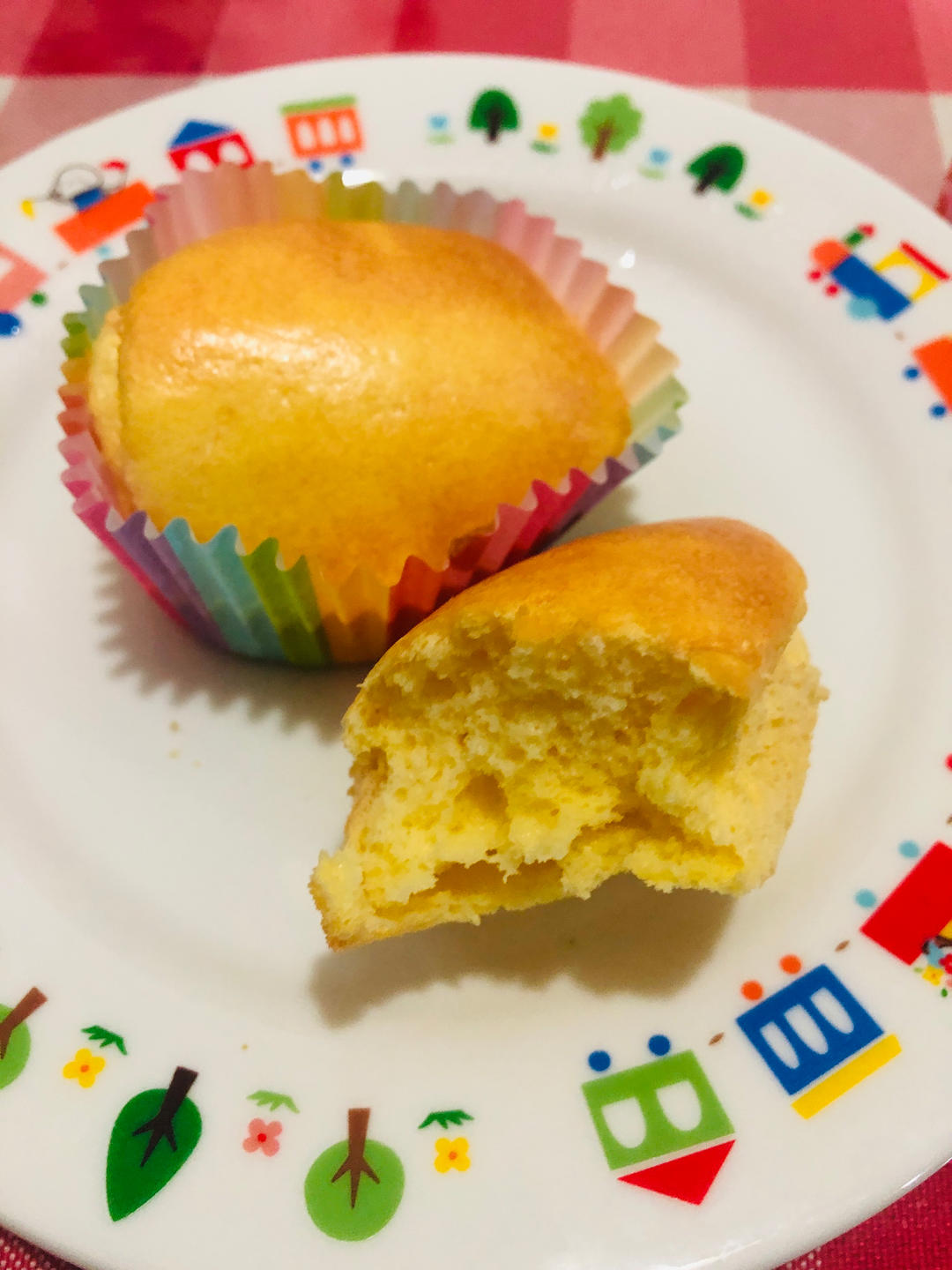 空气炸锅纸杯戚风蛋糕