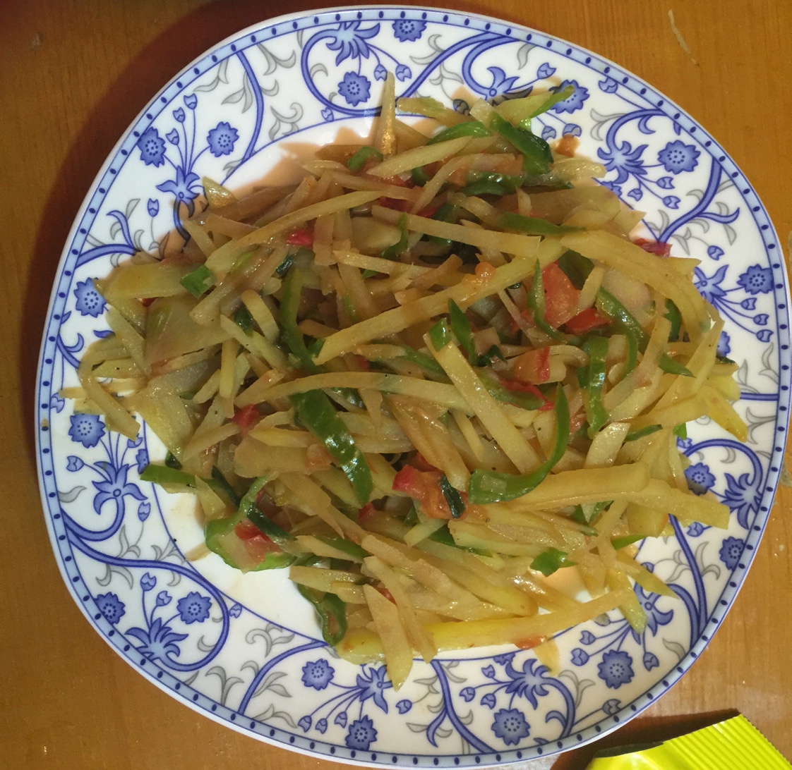 西红柿青椒土豆丝