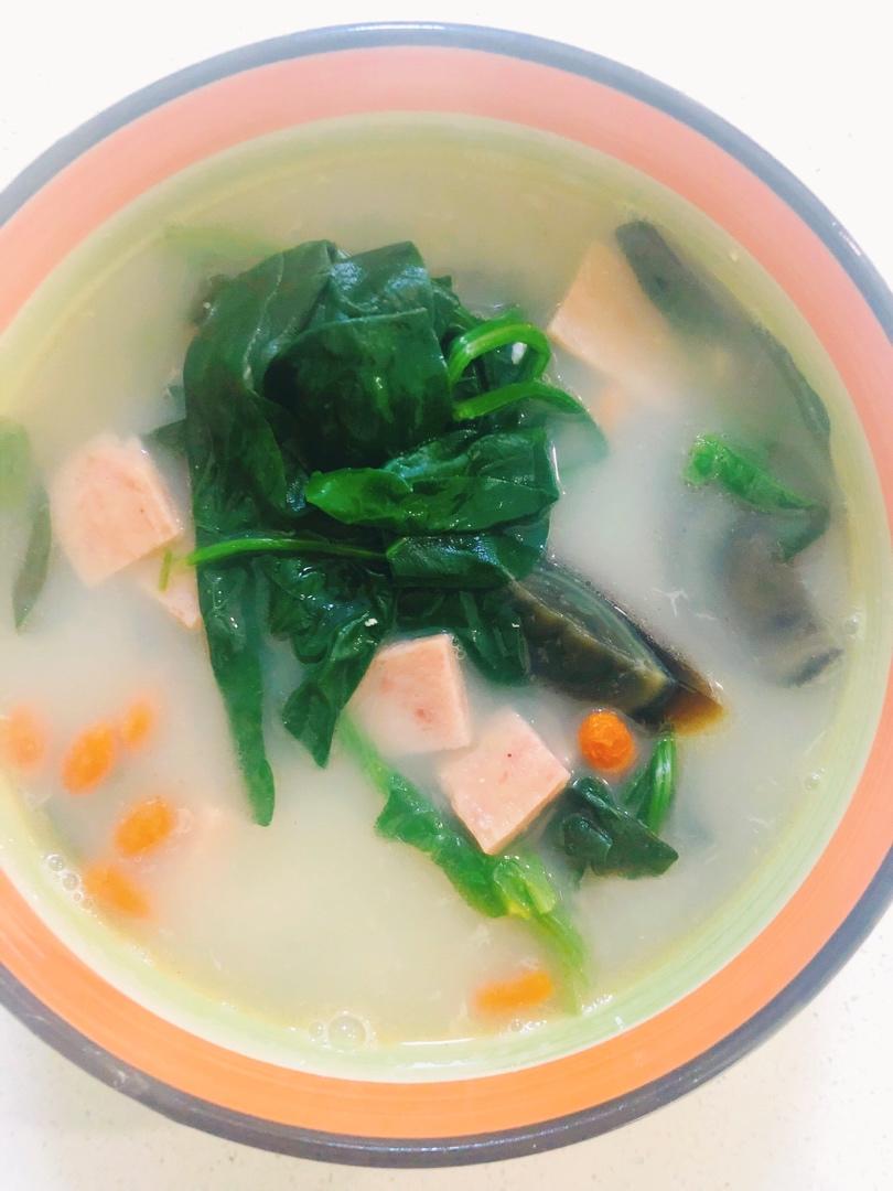 上汤菠菜～附简易版赛螃蟹