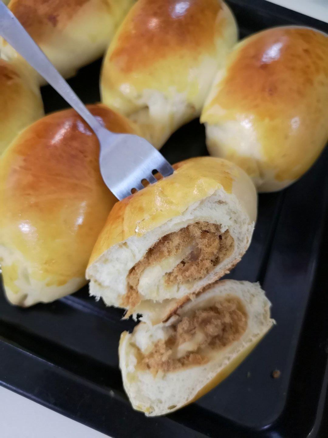 肉松沙拉酱面包（65度汤种）