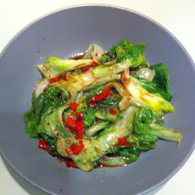 响油白菜