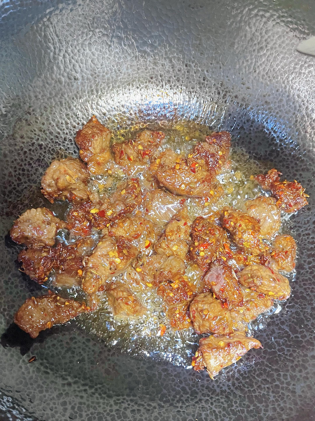 我做的蒜香孜然牛肉粒完爆烧烤店！！
