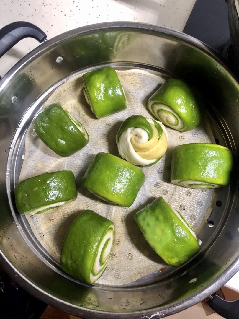 菠菜汁刀切馒头超级小清新