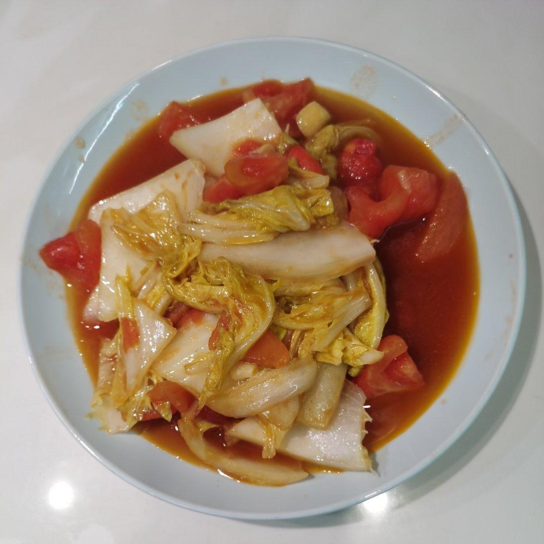 西红柿炒白菜