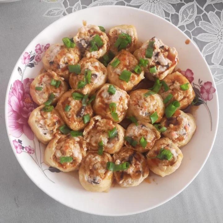 油豆泡塞肉