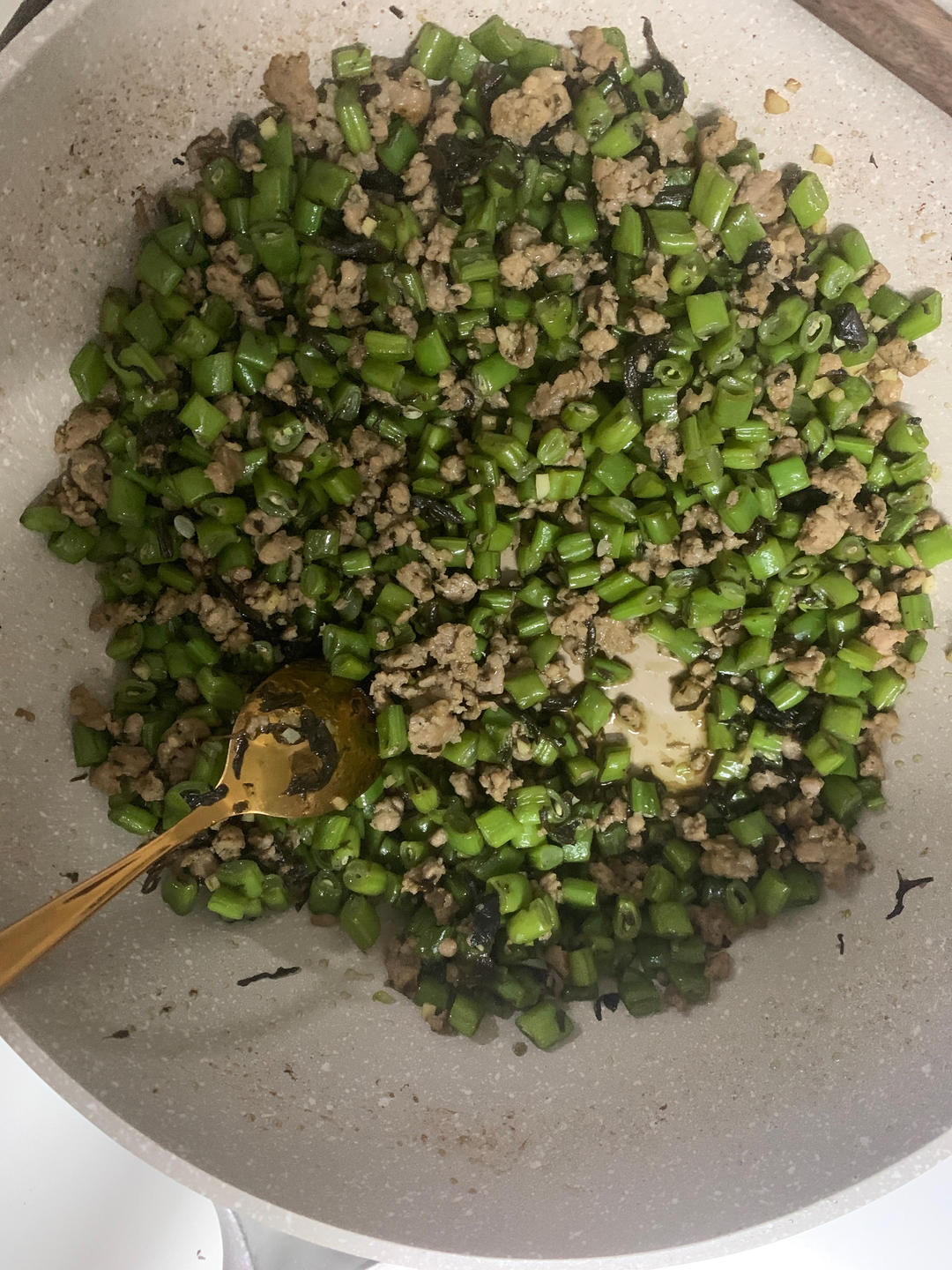 榄菜肉沫四季豆 | 超级下饭
