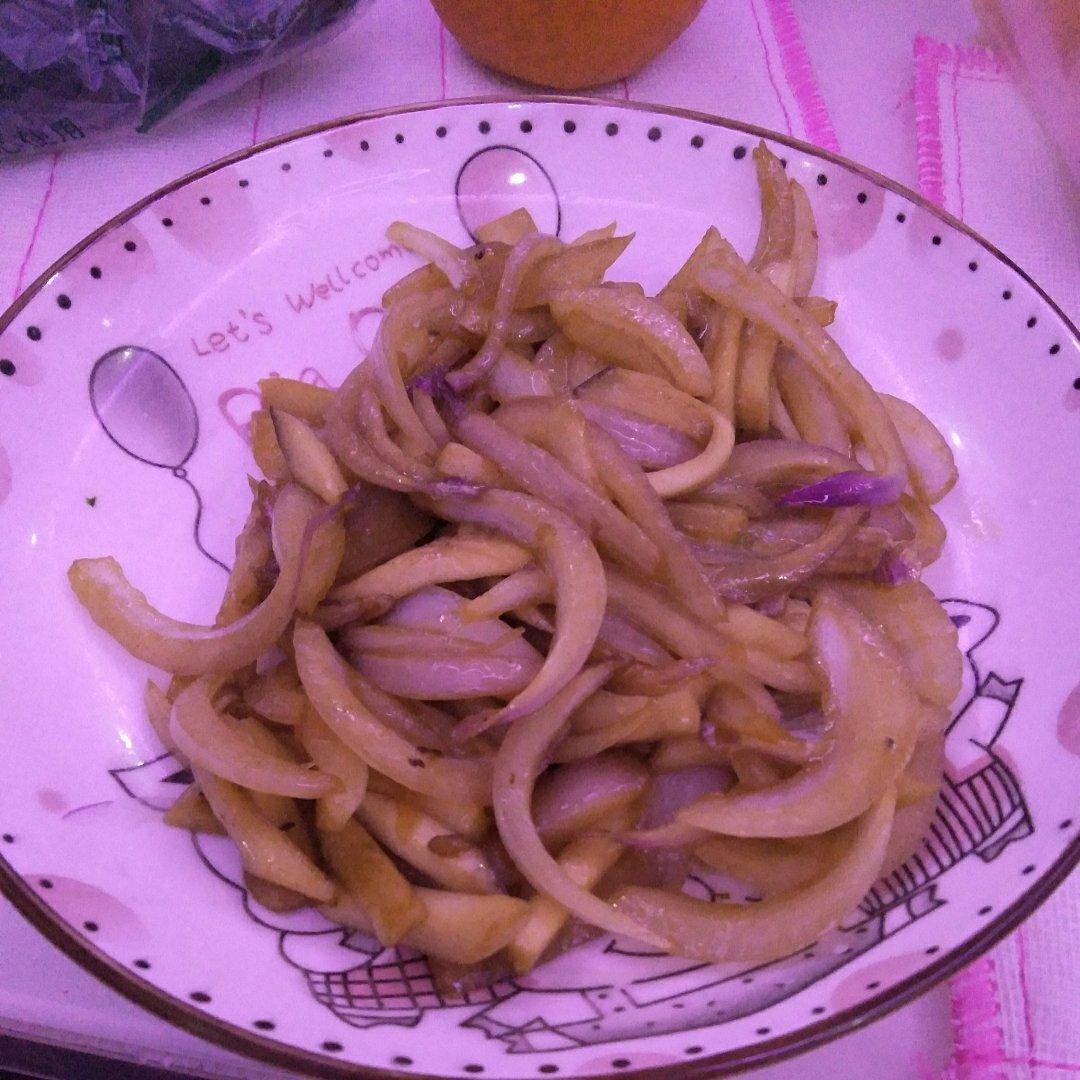 洋葱遇到杏鲍菇