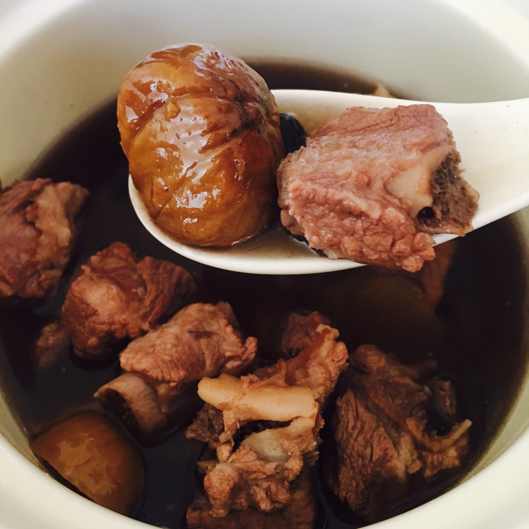 排骨板栗汤