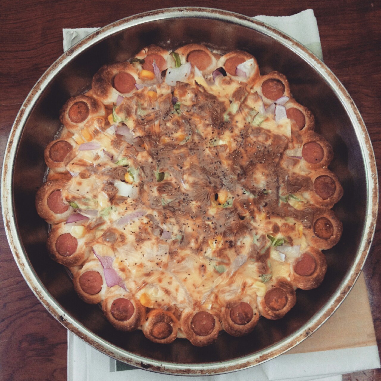 香酥虾花边披萨