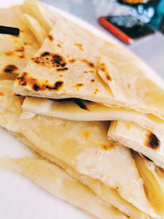 层次分明薄如蝉翼的家常基础烙饼