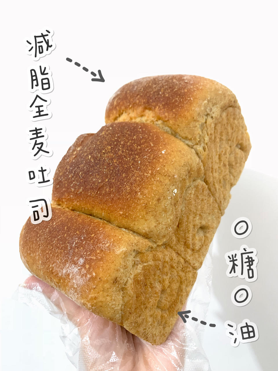100%全麦吐司（无糖无油）