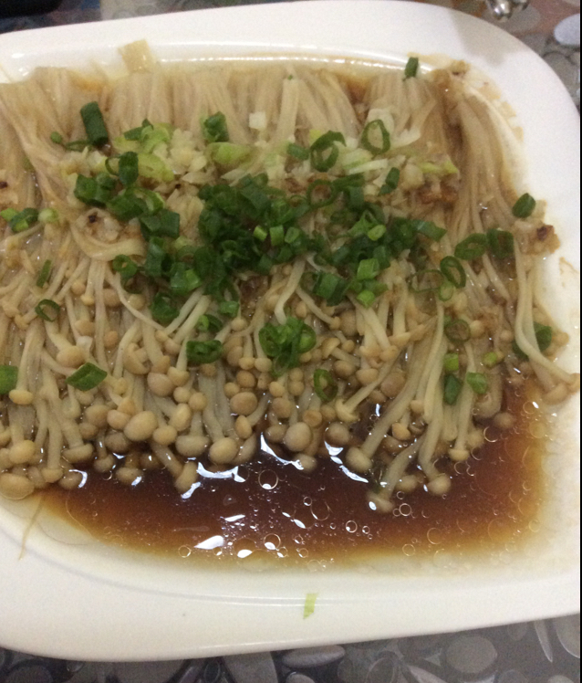 蒜蓉蒸金针菇