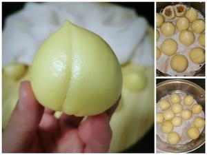 玉米面奶香黄桃包的做法 步骤5