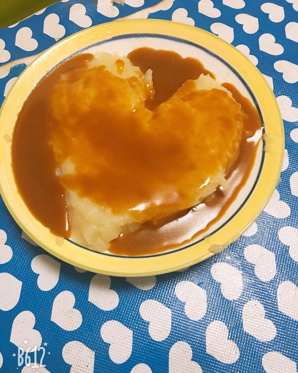 手机用户7700_2i0s做的咖喱土豆泥