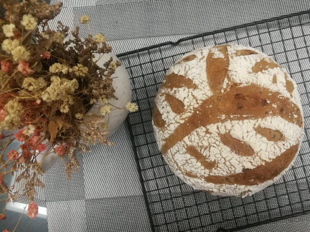 一次发酵全麦欧包无糖无油减脂主食