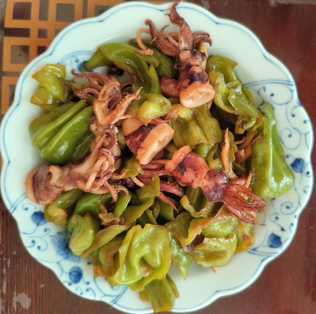 家常辣椒炒蛸