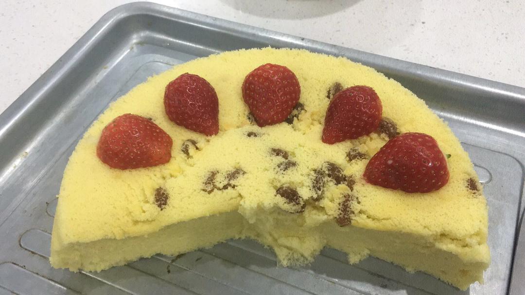 蔓越莓玉米面戚风蒸蛋糕