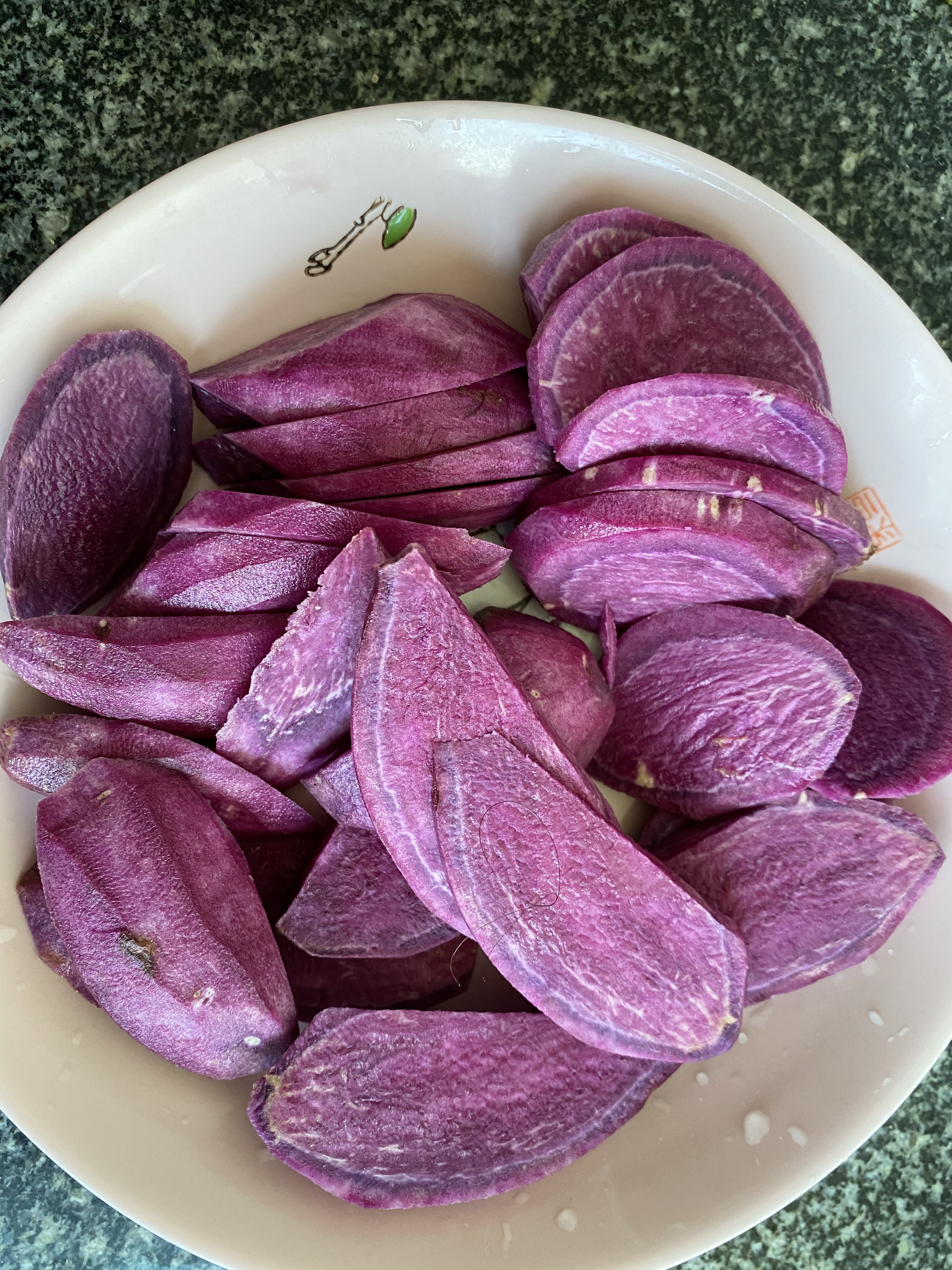 紫薯糯米椰蓉糕的做法 步骤1