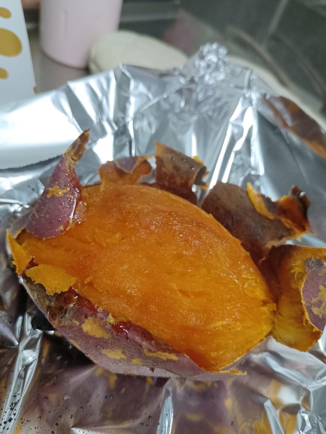 【糯唧唧的烤红薯】糖油四溢皮肉分离外糯里嫩吸溜着吃！