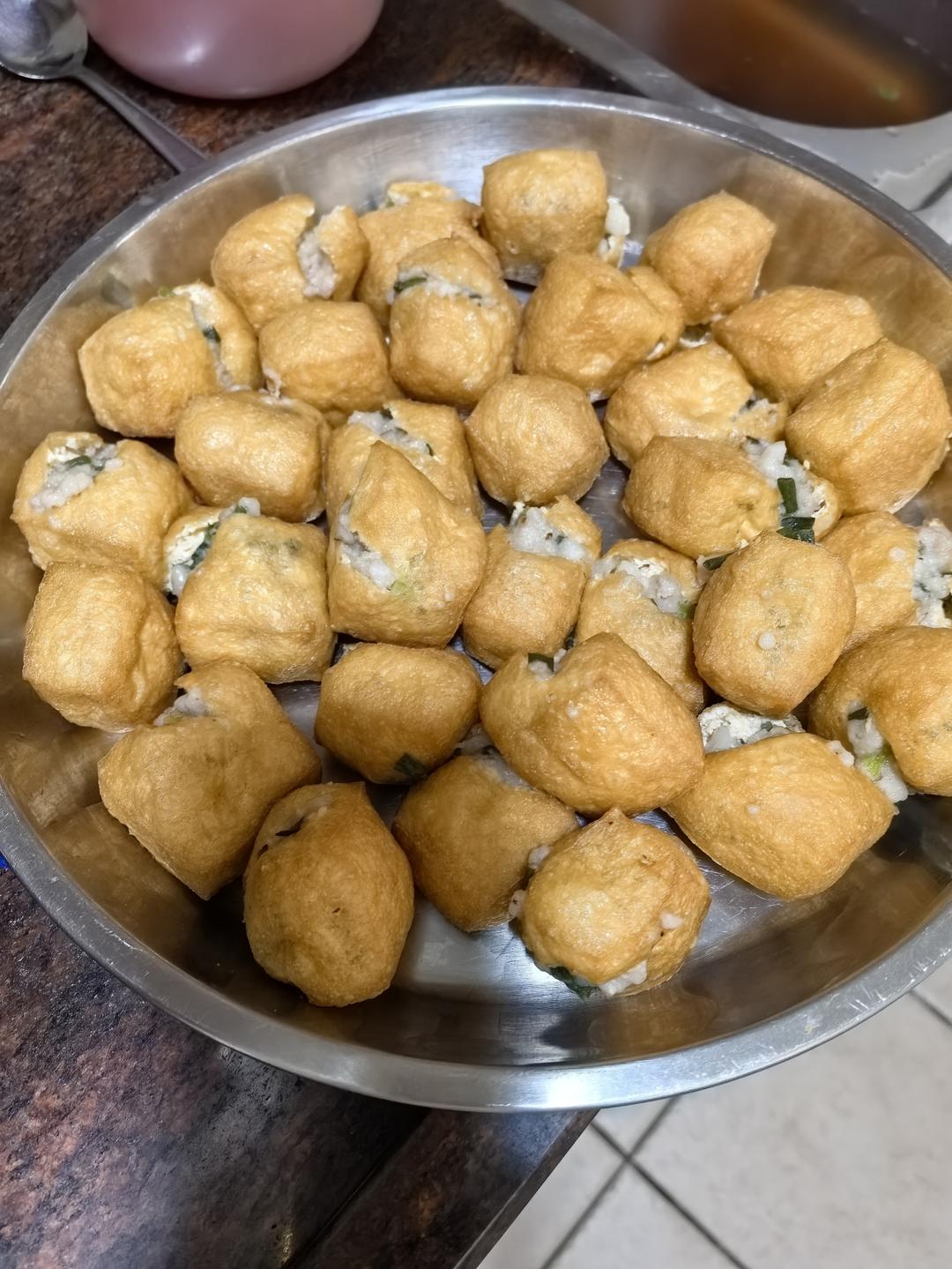 油豆腐酿