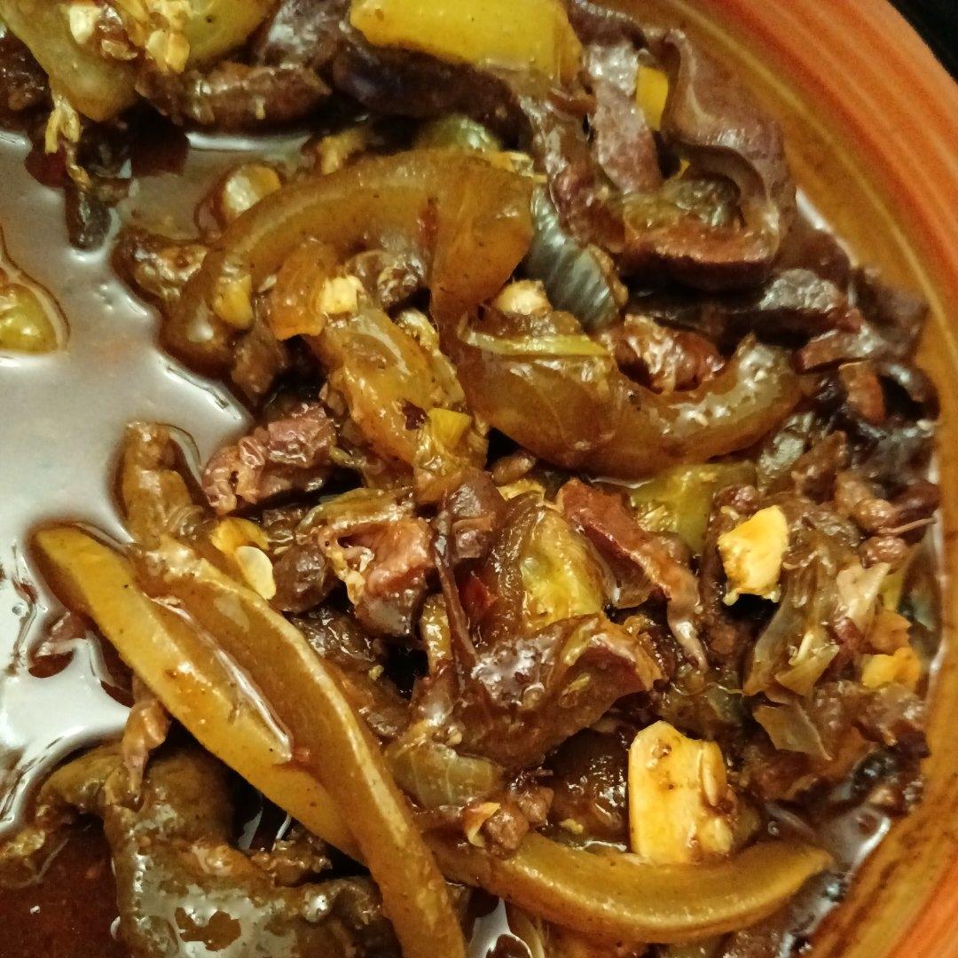 香辣牛杂煲