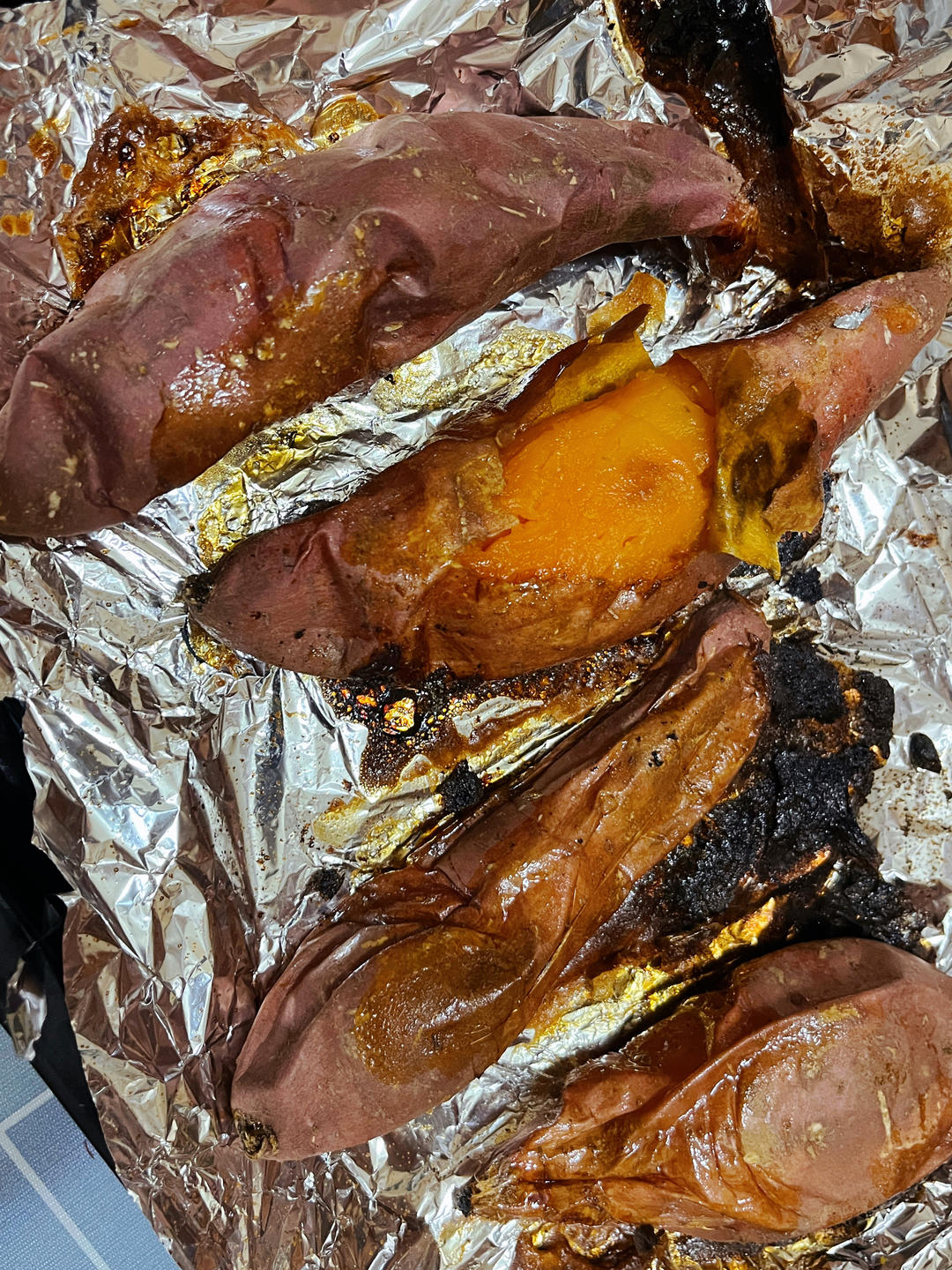 【糯唧唧的烤红薯】糖油四溢皮肉分离外糯里嫩吸溜着吃！