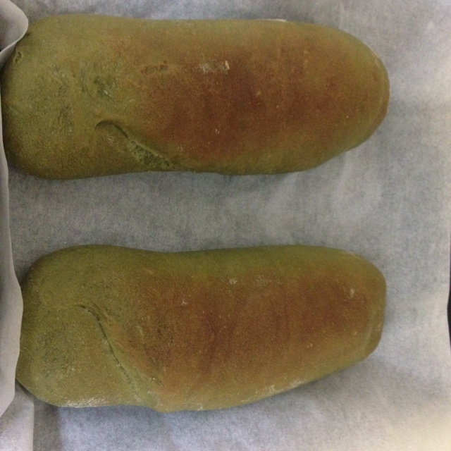 抹茶蜜豆乡村面包