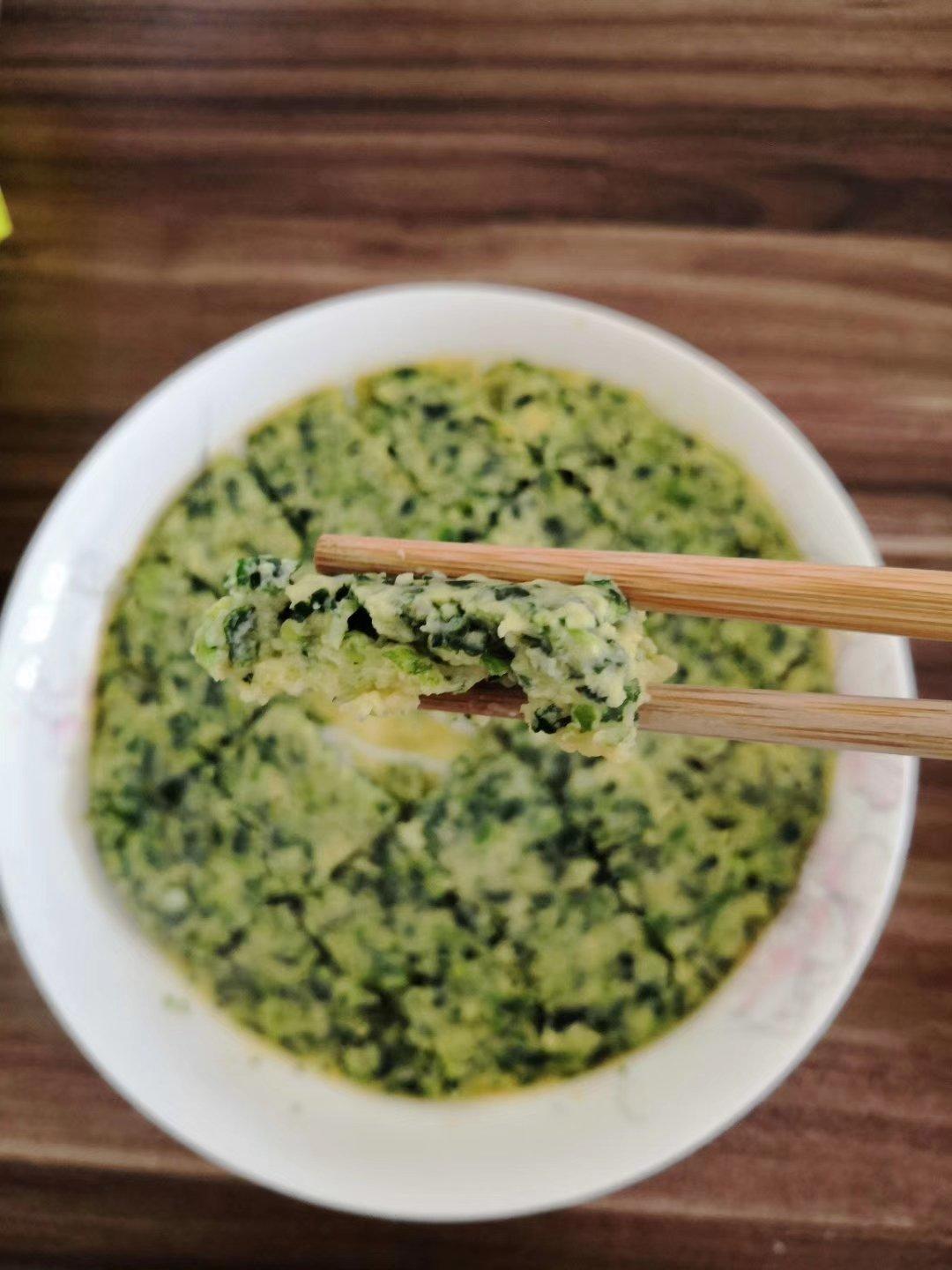 菠菜胡萝卜蛋饼