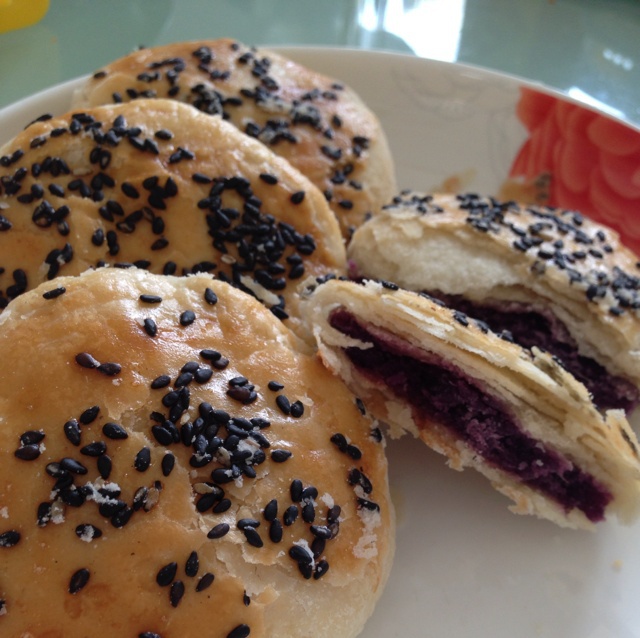 紫梦凝彩做的紫薯小酥饼