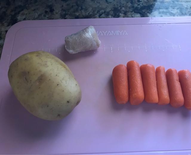 土豆胡萝卜鸡肉泥的做法