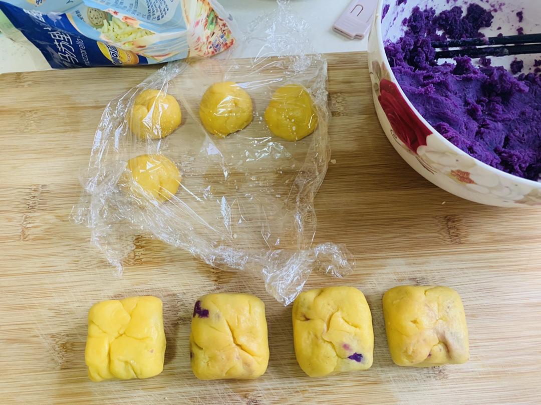 网红紫薯芝士爆浆仙豆糕