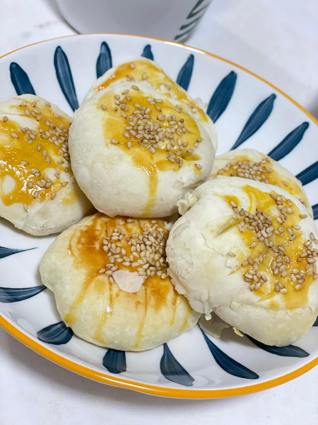 超好做——蛋黄馅老婆饼