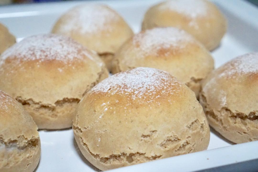 全麦杏仁芋泥面包【曼食慢语】