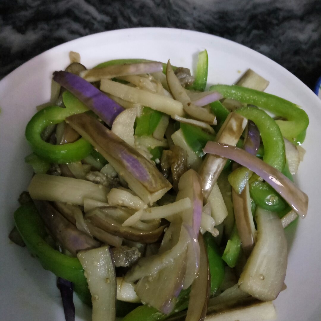 青椒茄子丝