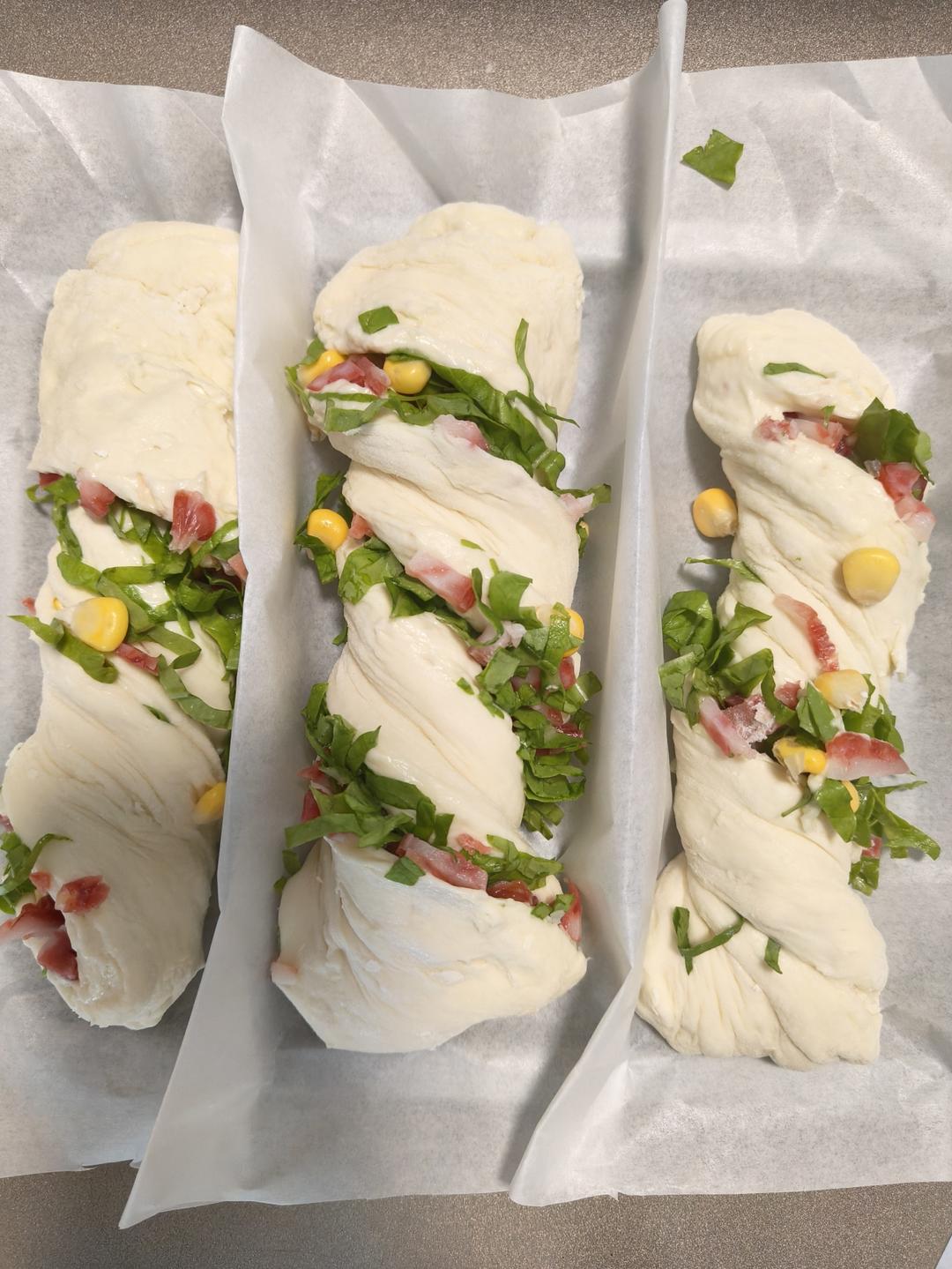 免揉面的全麦恰巴塔扭扭棒