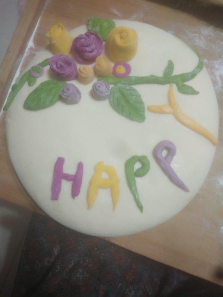 生日花样馒头、生日蛋糕、花样馒头