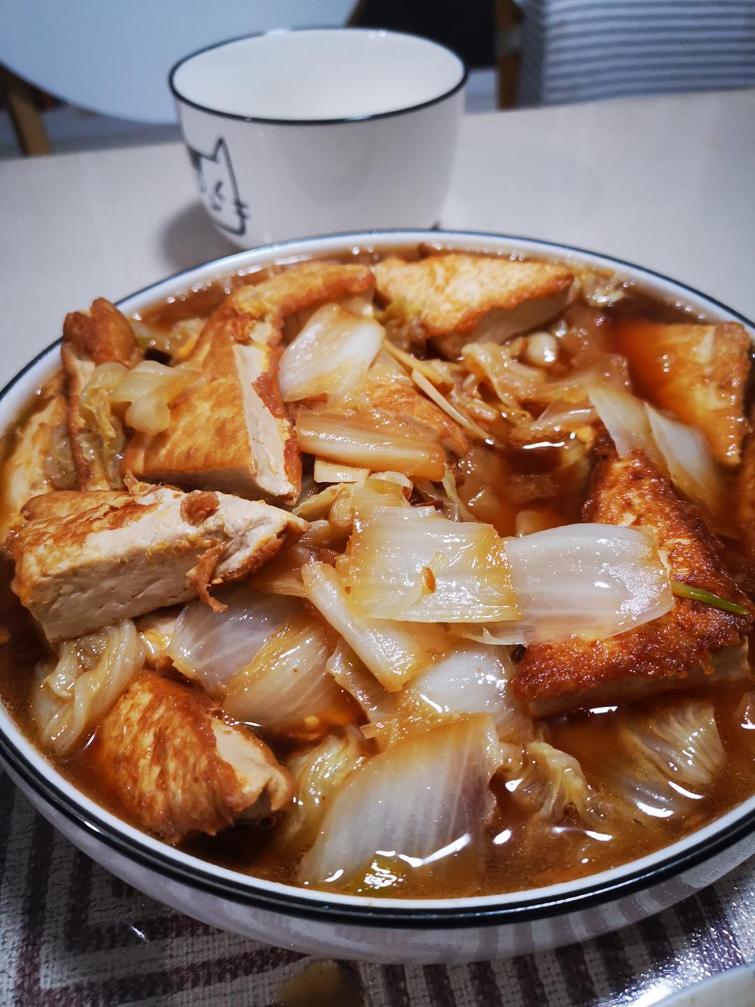 白菜豆腐煲
