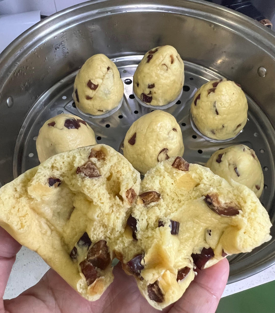 红枣玉米面窝窝头