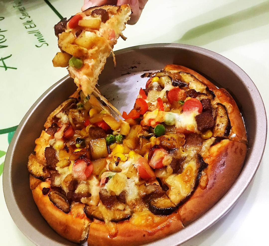 至尊黑椒牛肉披萨的做法