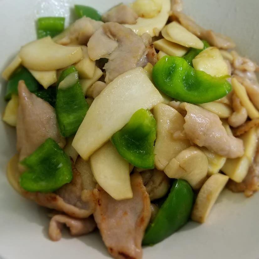 杏鲍菇炒肉片