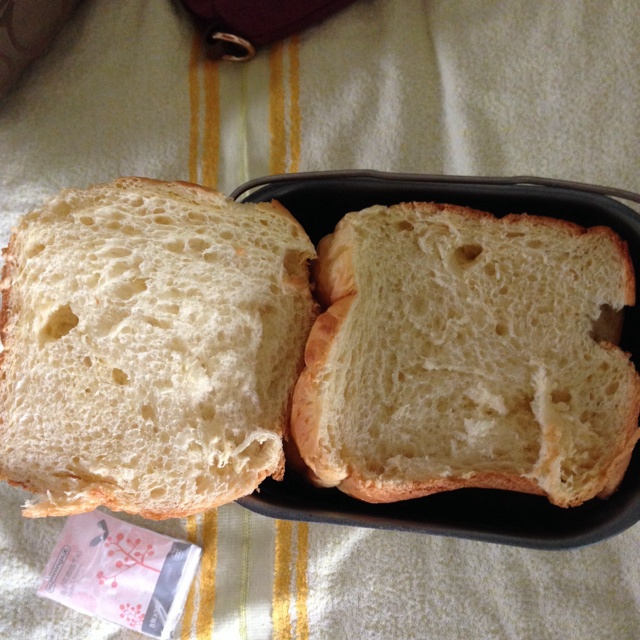 超级好吃的原味面包（面包机版）