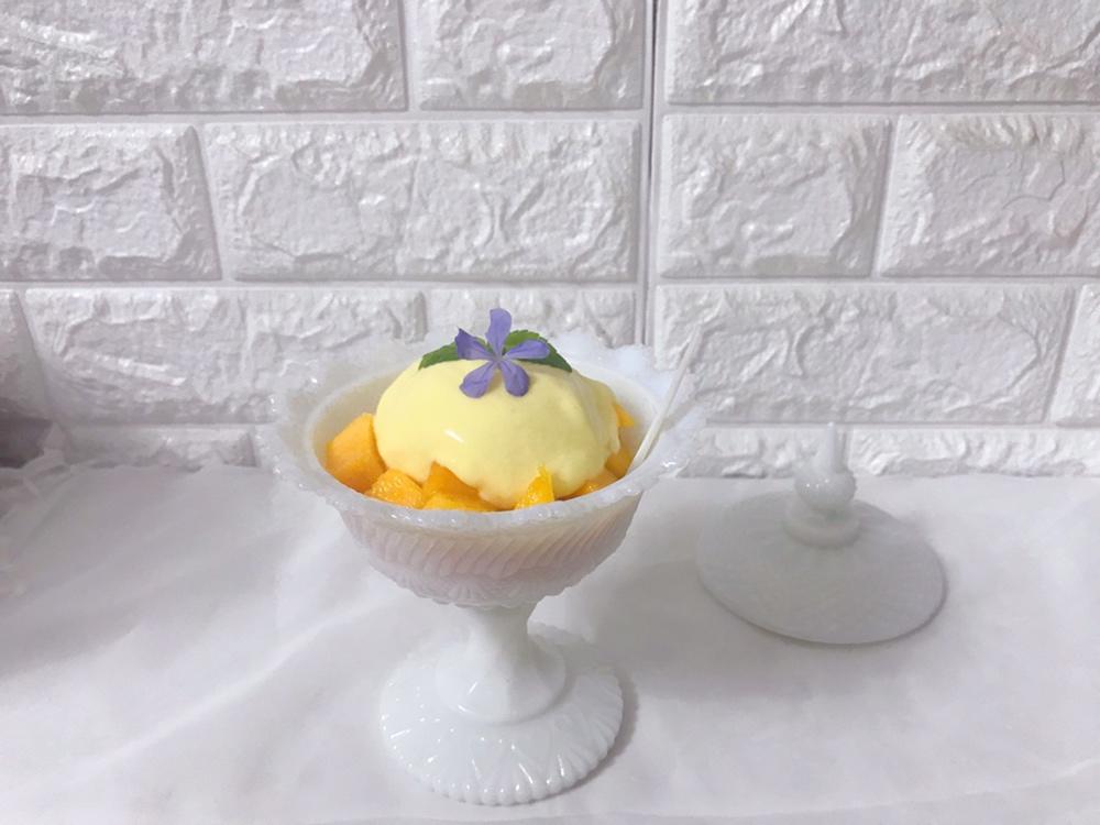 🥭🈚冰渣🈚蛋黄芒果冰淇淋(附送抹茶，蔓越莓味)