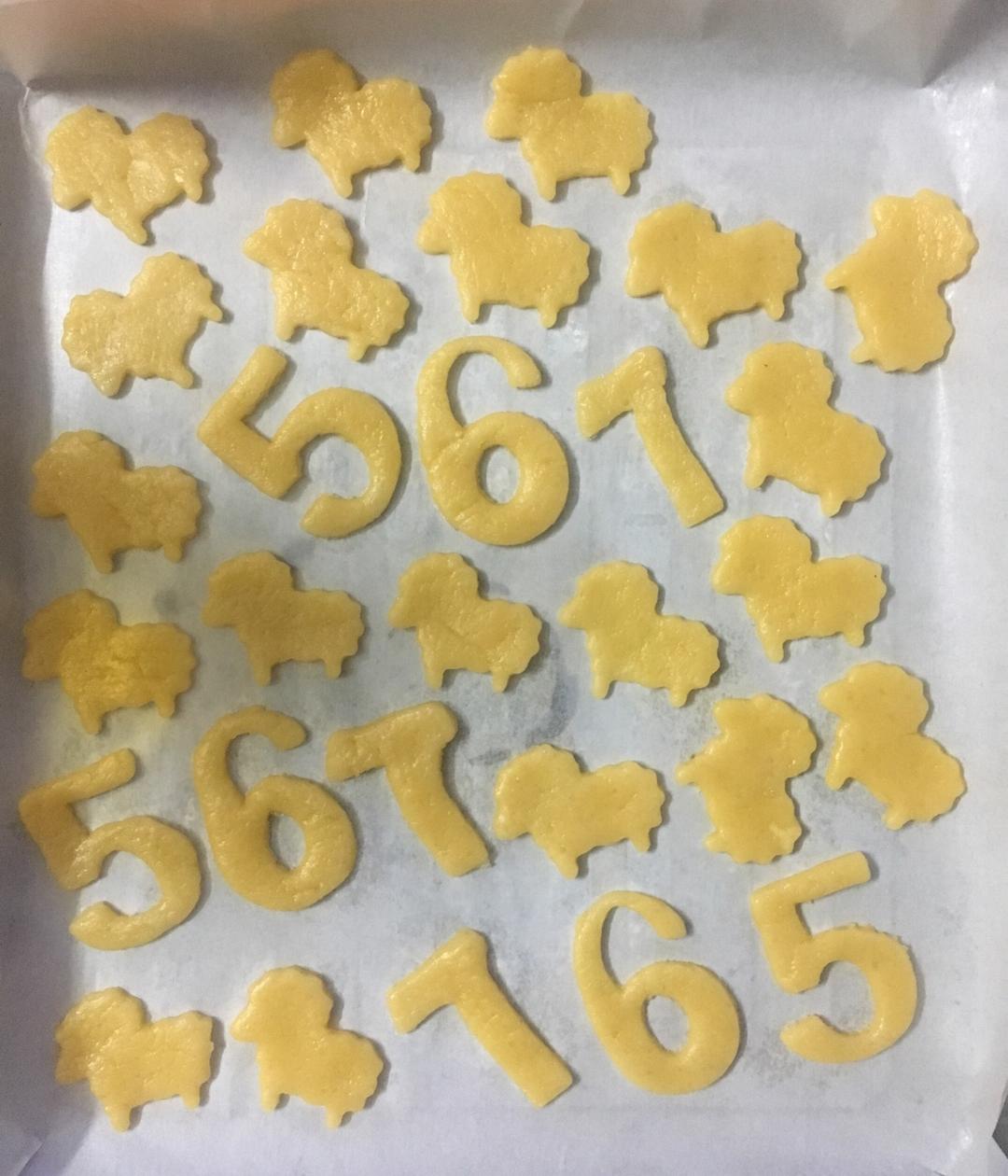 卡通黄油饼干