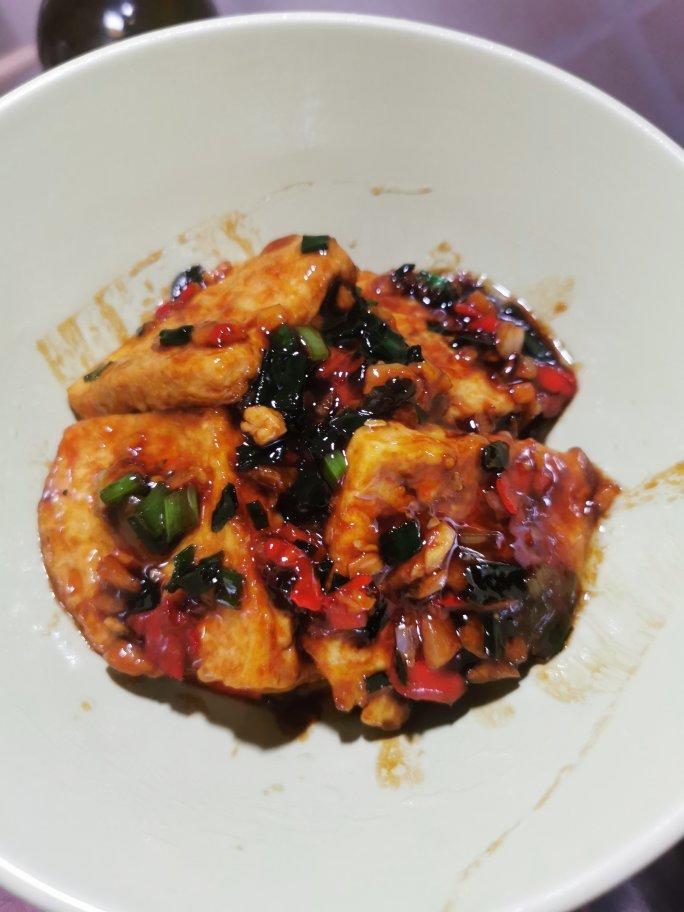 焖煎豆腐