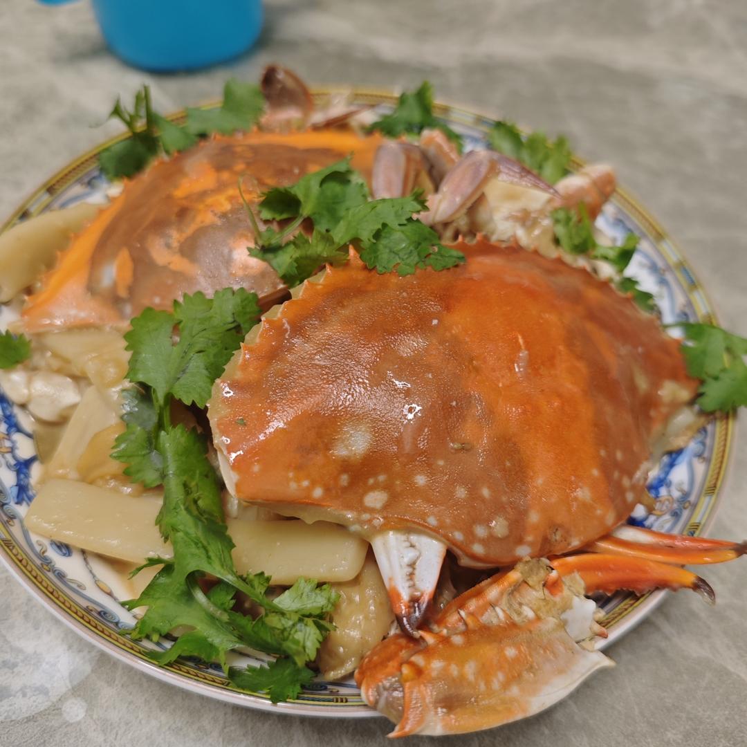 梭子蟹炒年糕