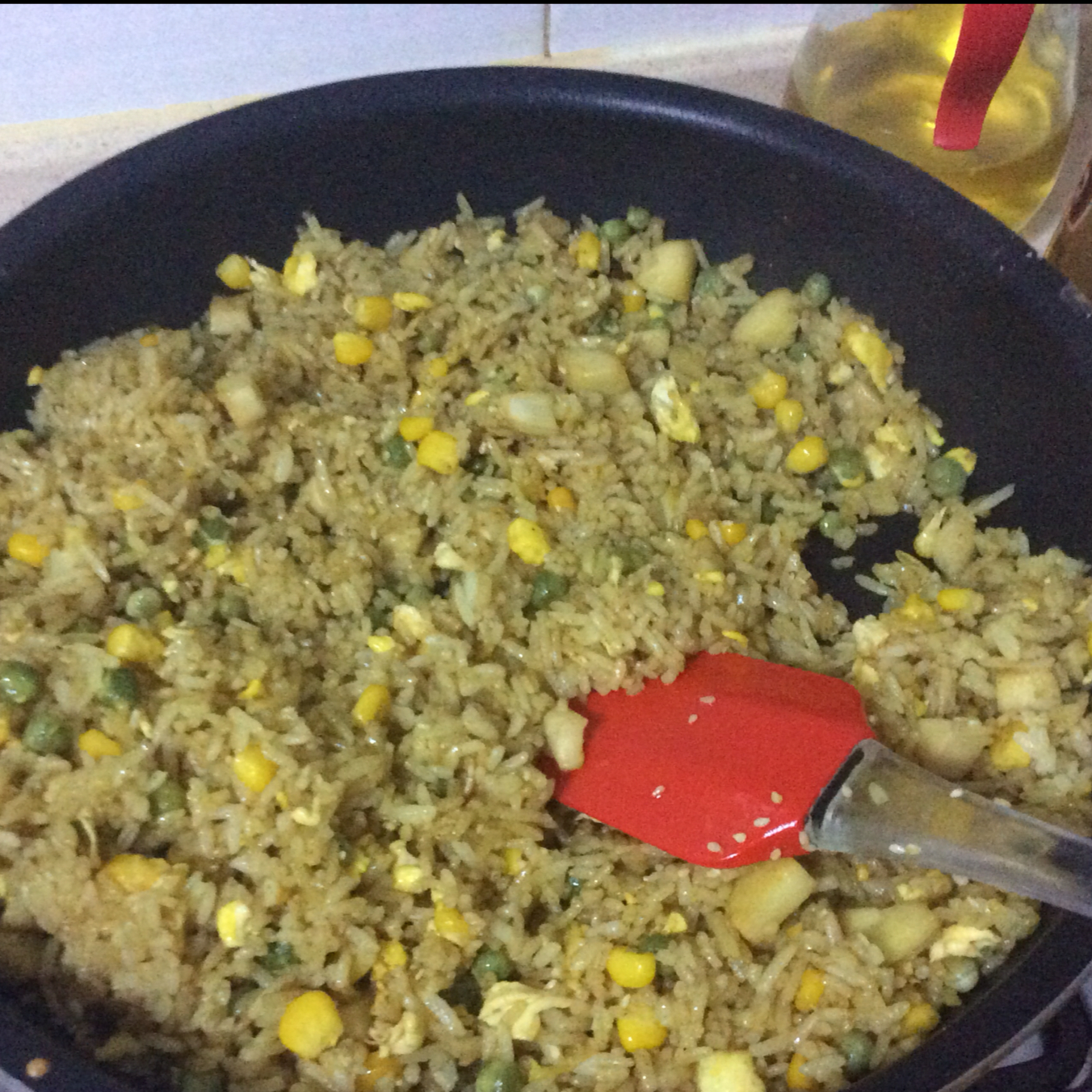 杏鲍菇咖喱炒饭