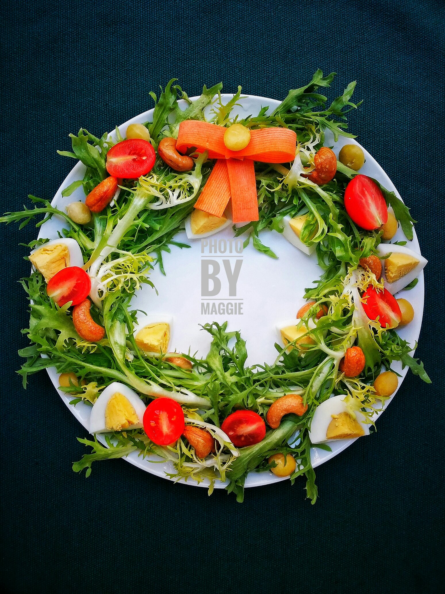 圣诞蔬菜花环沙拉的做法 步骤7